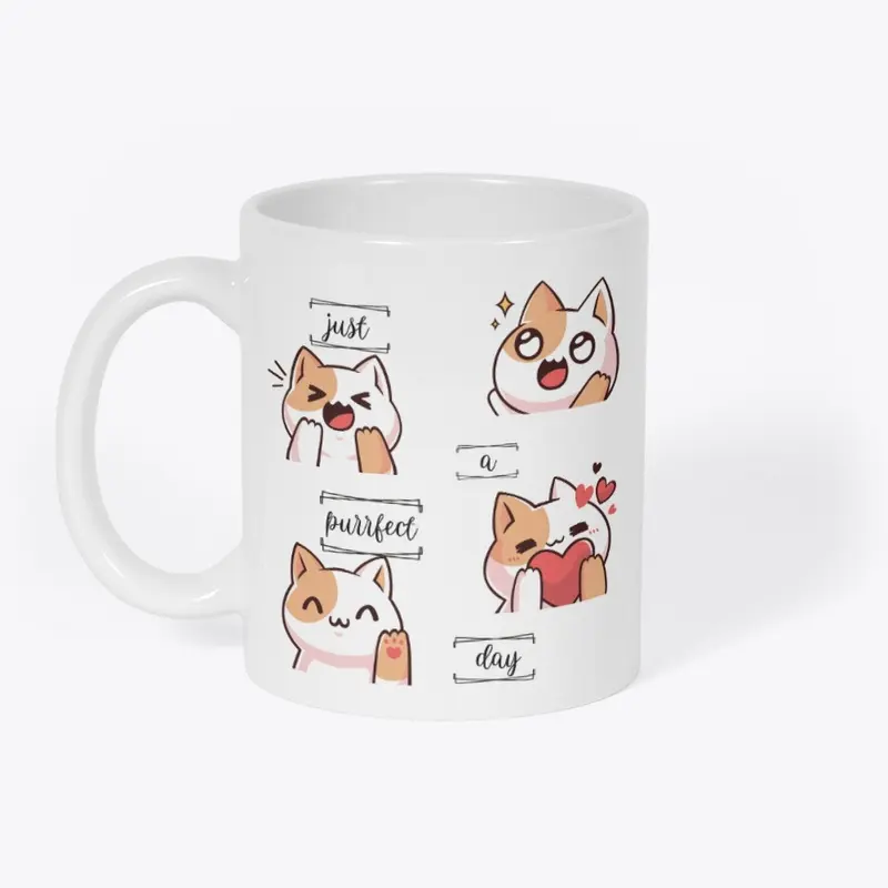 Just A Purrfect Day Ceramic Mug 11oz