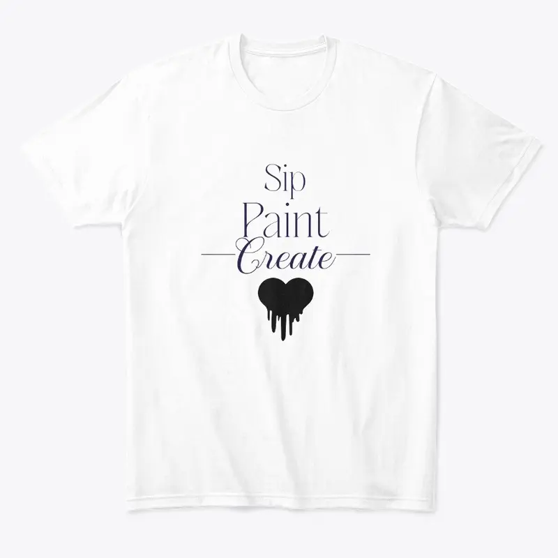 Minimalist Sip, Paint, Create Shirt