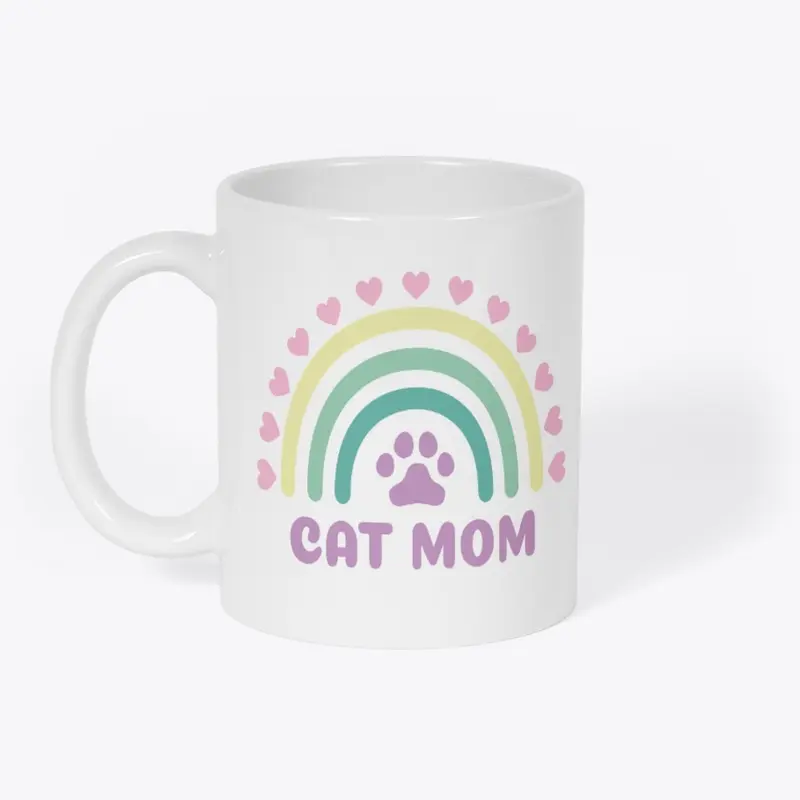 Cat Mom Ceramic Mug 11oz